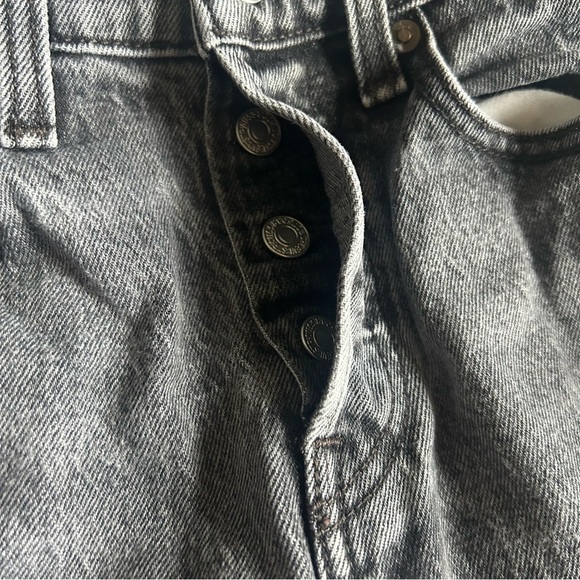 Levi’s Women’s Wedgie Jeans Worn Black Size 24 - Picture 8 of 12